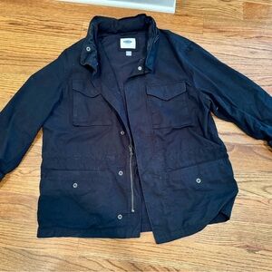 Old Navy Black Military Field Jacket Classic Fit